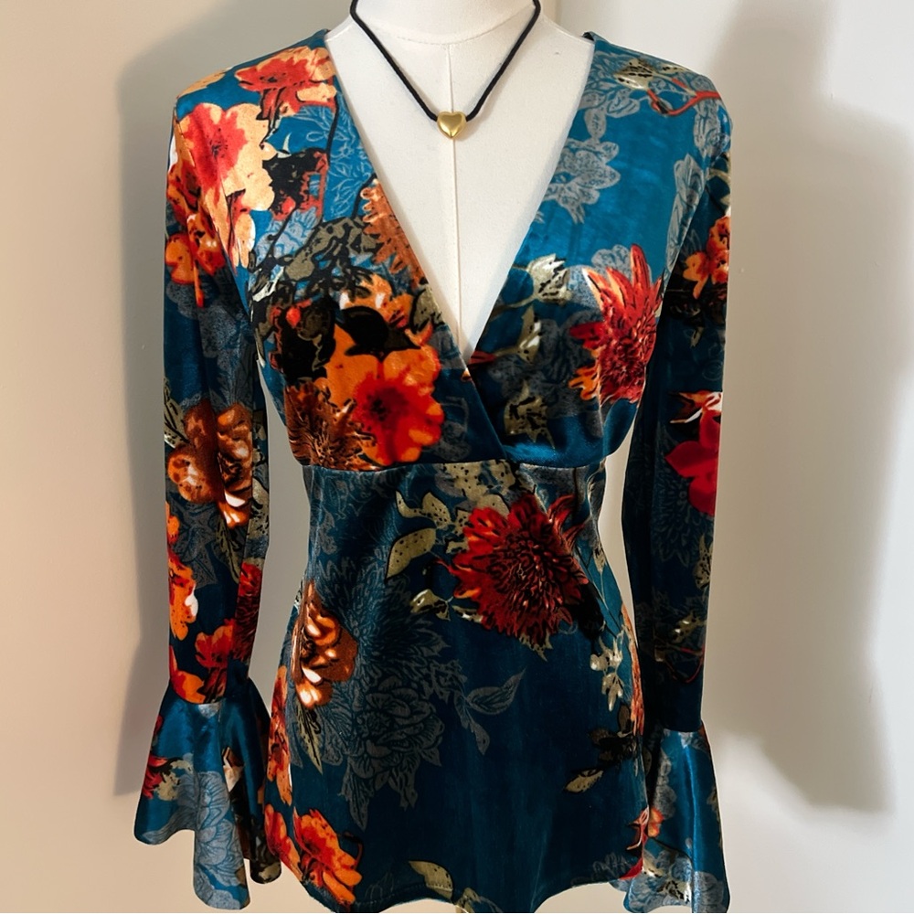 Venus vintage Y2K witchy alt grunge fairy long sleeve babydoll shirt blouse top